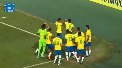 V Deo Os Gols De Brasil X Equador Pelo Torneio Internacional Sub