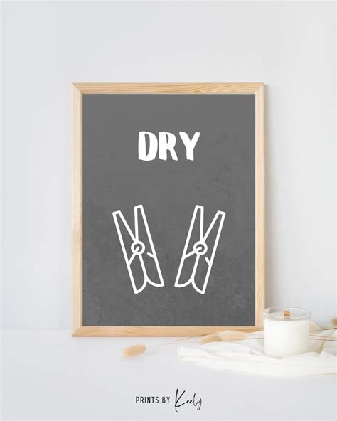 Laundry Wall Art Laundry Room Decor Laundry Print Wash Dry Fold Repeat