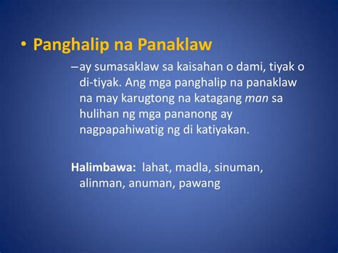 Ano Ang Panghalip At Mga Uri Ng Panghalip Panao Pananong Panaklaw ...