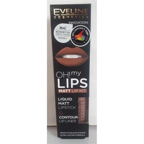 Eveline Oh My Lips Liquid Matt Lipstick Contour Lip Liner Matowa