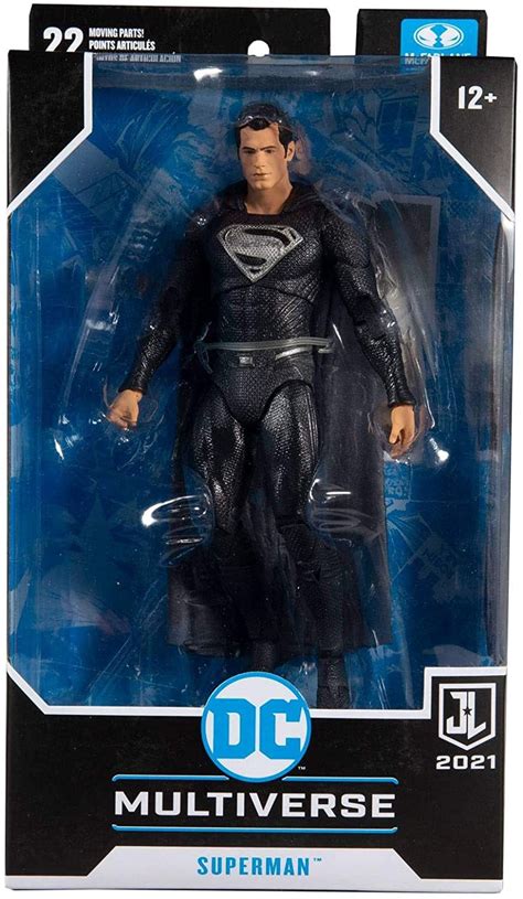 Black Suit Superman Gets Snyder Cut Figure From Mcfarlane Toys