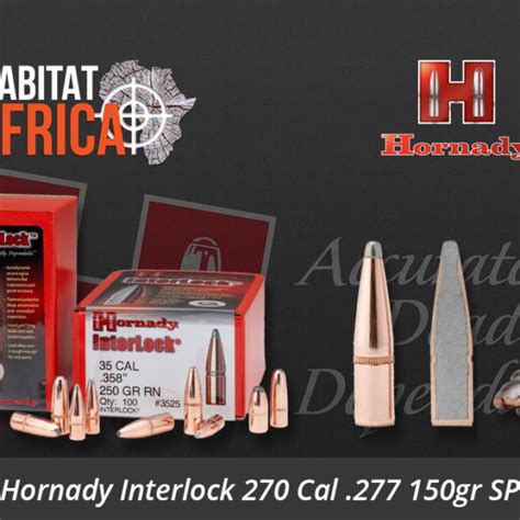 Hornady SST 270 Cal 277 140gr Bullets 100pts Habitat Africa Reloading