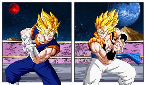 Dbm Amazing Fight Vegetto Vs Gogeta By Taivan On Deviantart