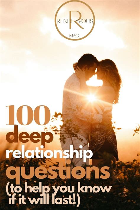 100 Relationship Questions That Are Deep And Eye Opening Relationship