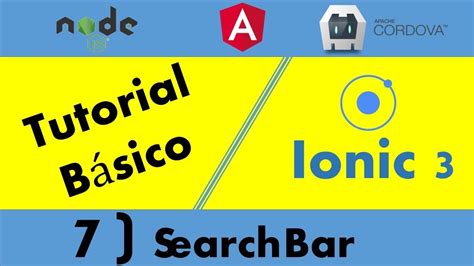 Ionic Tutorial B Sico Search Bar Youtube