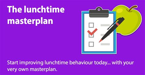 The Lunchtime Masterplan