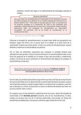 Neuro Tica Tica De La Neurociencia Y Neuroderechos Pdf