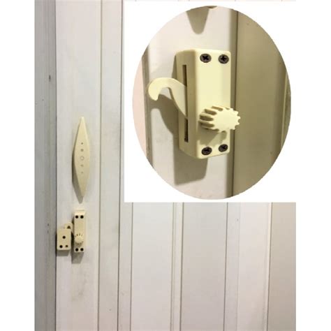 Pvc Fold Door Lock Handle For Foldable Folding Door In Toilet Bathroom