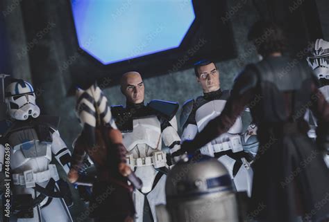 NEW YORK USA FEB 24 2024 Scene From Star Wars The Clone Wars