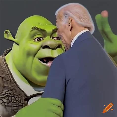 Funny Image Of Shrek And Biden Sneezing On Craiyon