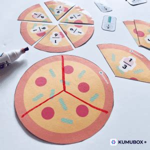 Fracciones Con Pizza Kumubox