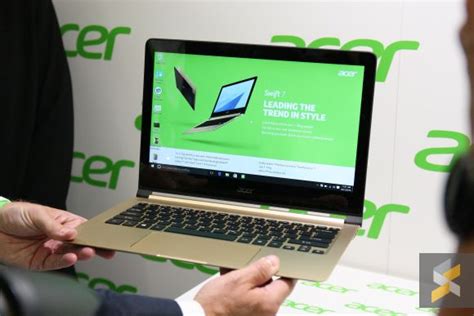 Acer Swift 7 Is The World S Thinnest Laptop At Under 1cm SoyaCincau