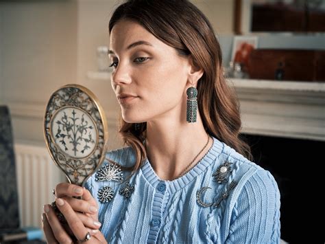 Victorian Emerald And Diamond Drop Earrings Charlotte Sayers
