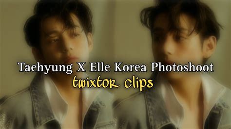 TAEHYUNG X ELLE KOREA PHOTOSHOOT TWIXTOR CLIPS FOR EDITING YouTube