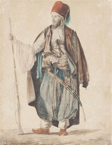 Portrait Of An Ottoman Man From Galata 1800s Galatalı Bey Portrait