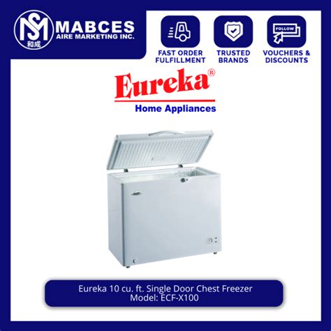 Eureka 10 Cu Ft Single Door Chest Freezer Ecf X100 Lazada Ph