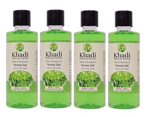 Buy Khadi Herbal Neem Sat Shampoo Ml Pack Of Online At Low Prices