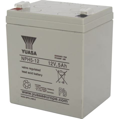 Yuasa NPH 5-12 NPH 5-12 Bleiakku 12V 5Ah Blei-Vlies (AGM) (B x H x T ...