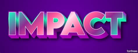 Impact Text Effect And Logo Design Word