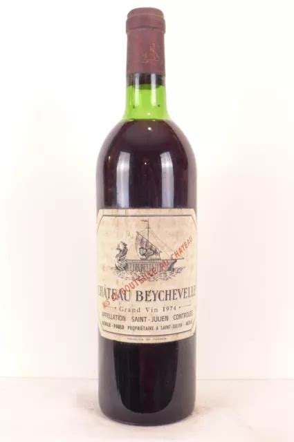 SAINT JULIEN CHÂTEAU BEYCHEVELLE grand cru classé rouge 1974 bordeaux