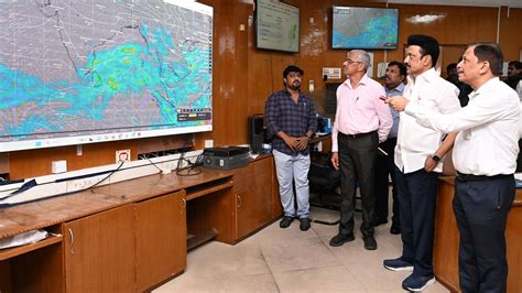 Cm Stalin Visits Emergency Control Centre As Tn Gears Up For Heavy