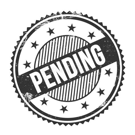 Pending Black Stamp Stock Illustration Illustration Of Pending