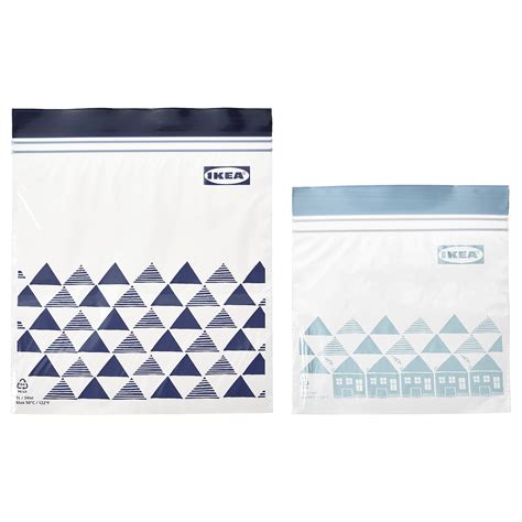 Istad Resealable Bag Patternedblue 104 L 3414 Oz Ikea