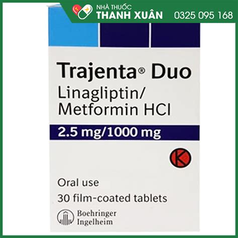 Thuốc Trajenta Duo 25mg1000mg Trị đái Tháo đường Type 2