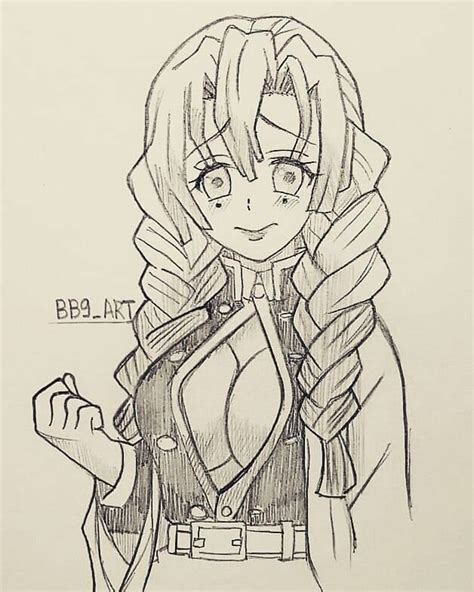 A Drawing Of An Anime Character With Long Hair And A Jacket On In