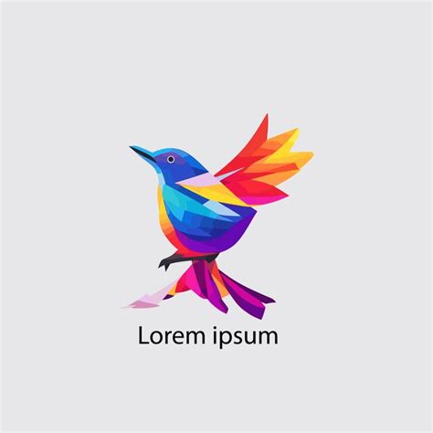 Premium Vector Colorful Bird Logo Gradient Vector