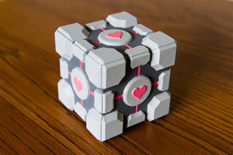 3d Printed Portal Companion Cube