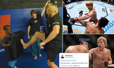 Ufc Star Paddy Pimblett Is Slammed By Fans For Kicking A Dwarf To The