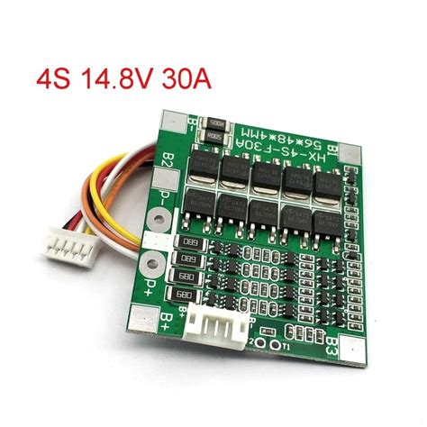 4S 30A 14 8V Li ion Lithium 18650 Akkumulátor BMS Csomagok PCB védelmi