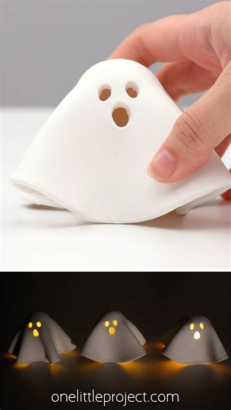 How To Make A Clay Ghost Tealight Artofit