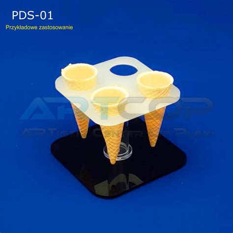 Modern Ice Cream Display Stand Dispenser Cream Cone Holder Artcop