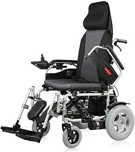 Ralira Walking Aaid Electric Wheelchair Heavy Duty With Headrest Foldable And Lightweight