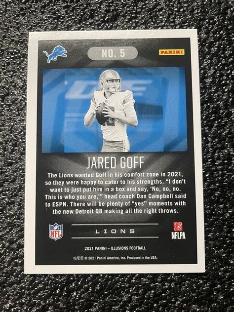 Jared Goff Los Angeles Rams Panini Illusions Football Ebay