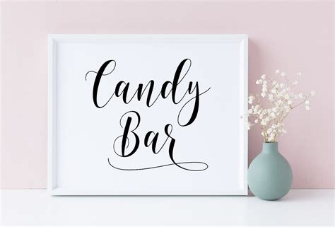 Candy Bar Sign Wedding Signs Candy Table Sign Wedding Candy Bar