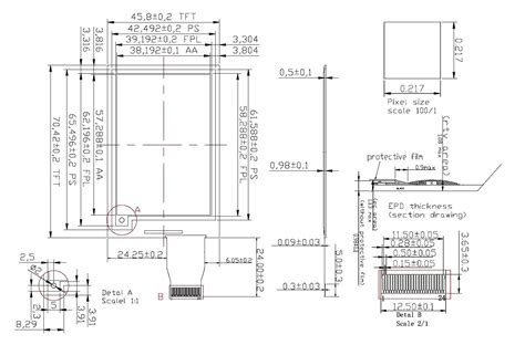 2 7 Inch Small Size Three Color E Paper Display Wide Viewing Angle