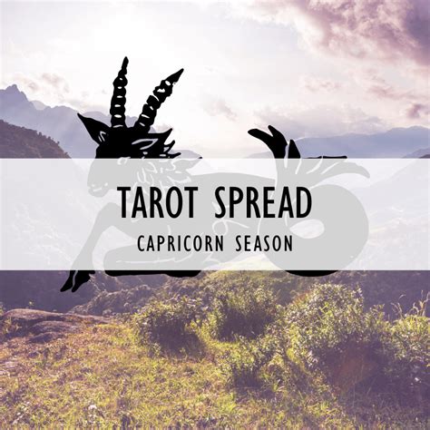 Capricorn Season Tarot Spread — Emerald Lotus