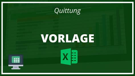 Quittung Vorlage Excel