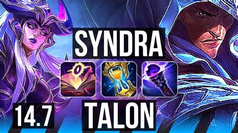 SYNDRA Vs TALON MID 66 Winrate 10 3 17 41k DMG EUW Grandmaster