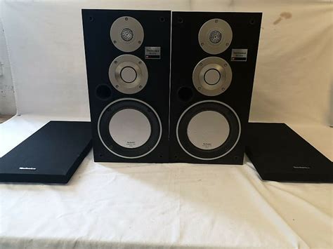 Technics Sb X Way Honeycomb Disc Speakers With Grills Reverb