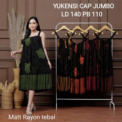 Jual Daster Yukensi Jumbo Ld 140 Tanpa Lengan Batik Cap Premium