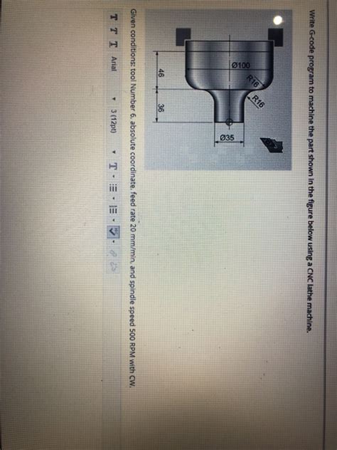 Solved Write G Code Program To Machine The Part Shown In The Chegg