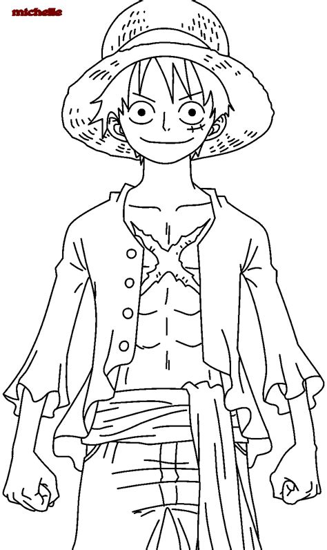 P Gina Para Colorir De One Piece Luffy Ap S Anos Desenhos Para