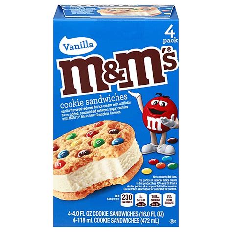 Save On Mandm S Vanilla Ice Cream Cookie Sandwich Reduced Fat 54 Off