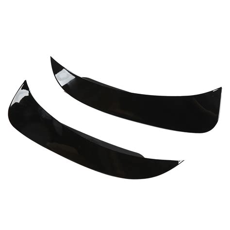 New 2pcs Glossy Black Rear Bumper Spoiler Fins For GLA Class X156