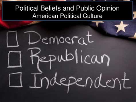 Political Beliefs And Public Opinion American Political Culture Ppt