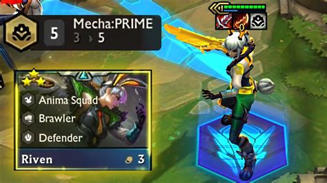 Mechaprime 3 Star Riven ⭐⭐⭐ Auto Attacks 1000 Dmg Set 8 Tft Youtube